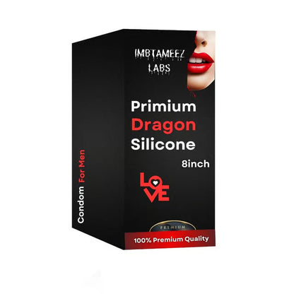 Premium Dragon Silicone Condom – 8 Inch